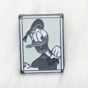 Black & White Snapshot Donald Duck Pin